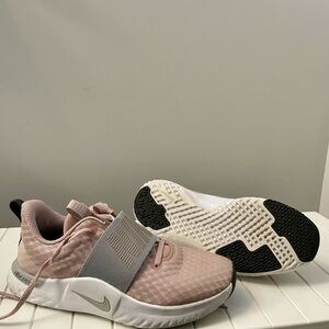 Nike Blush and Gray Athletic Shoes